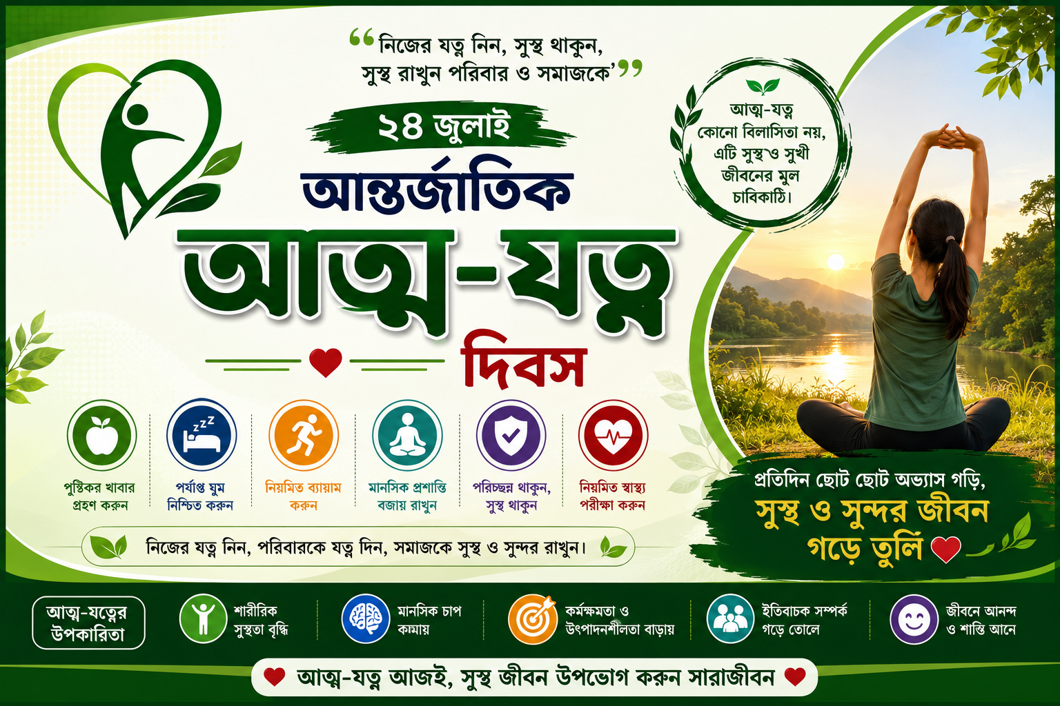আত্ম-যত্ন: সুস্থ জীবনের প্রথম শর্ত